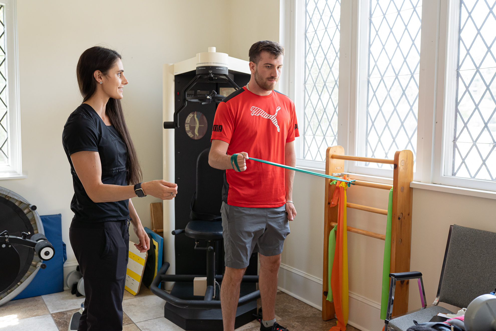 Shoulder exercise used in rehab